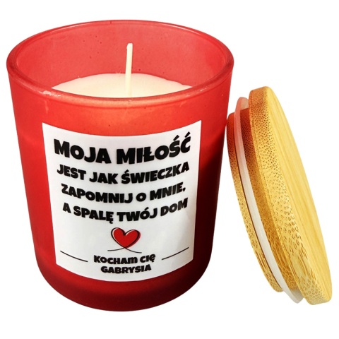 Świeca Świeczka Zapachowa - Śmieszny Prezent na Walentynki dla Męża Żony Niego Niej Chłopaka Dziewczyny