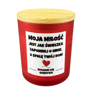 Świeca Świeczka Zapachowa - Śmieszny Prezent na Walentynki dla Męża Żony Niego Niej Chłopaka Dziewczyny