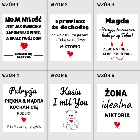 Świeca Świeczka Zapachowa - Śmieszny Prezent na Walentynki dla Męża Żony Niego Niej Chłopaka Dziewczyny