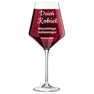 Kieliszek do Wina z Grawerem - Prezent na Dzień Kobiet dla koleżanek z pracy