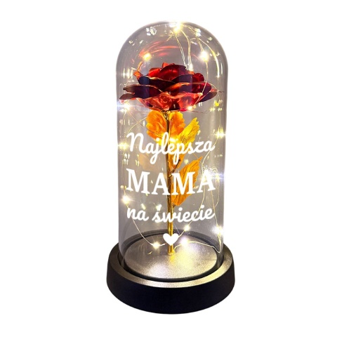 Wieczna Róża Najlepsza Mama Na Świecie - Prezent dla Mamy na Dzień Matki Święta Urodziny
