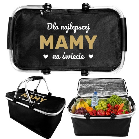 Kosz Piknikowy Dla Najlepszej Mamy - Prezent dla Mamy na Dzień Matki Urodziny Święta