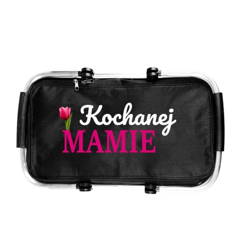Kosz Piknikowy Kochanej Mamie - Prezent dla Mamy na Dzień Matki Urodziny Święta