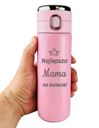 Kubek Termiczny z Grawerem Najlepsza Mama - Prezent dla Mamy na Dzień Matki Święta Urodziny