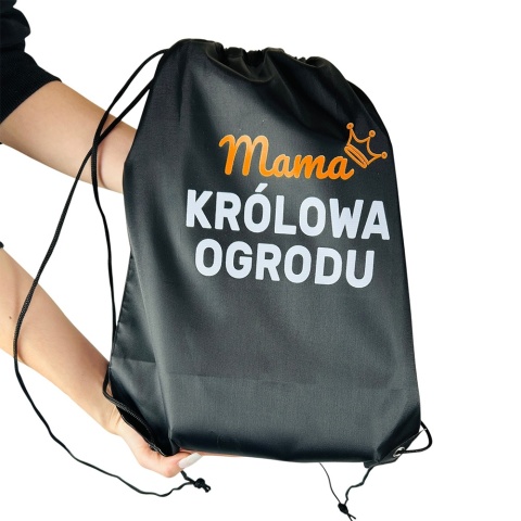 Zestaw Narzędzi Ogrodowych + Plecak Mama Królowa Ogrodu - Prezent dla Mamy na Dzień Matki Święta Urodziny