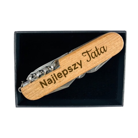 Scyzoryk Multitool 14w1 z Grawerem dla Taty - Prezent na Dzień Ojca Święta Urodziny