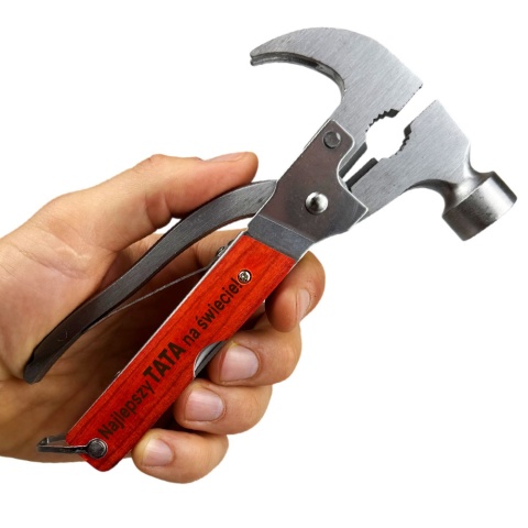 Multitool 8w1 z Grawerem Najlepszy TATA na świecie - Prezent dla Taty na Dzień Ojca Urodziny Święta