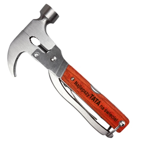 Multitool 8w1 z Grawerem Najlepszy TATA na świecie - Prezent dla Taty na Dzień Ojca Urodziny Święta