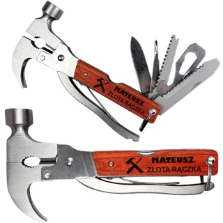 Multitool 8w1 z Grawerem - Prezent dla Taty Męża Chłopaka Dziadka na Urodziny Dzień Ojca Święta