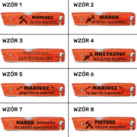 Multitool 8w1 z Grawerem - Prezent dla Taty Męża Chłopaka Dziadka na Urodziny Dzień Ojca Święta