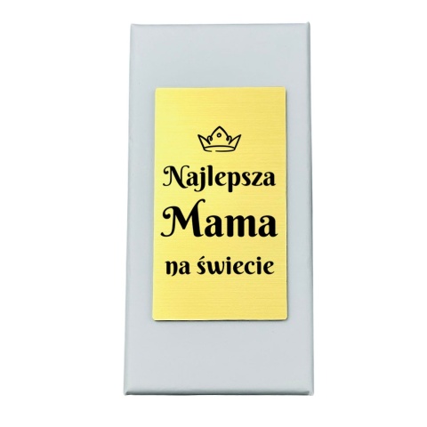 Szklany Brelok Serce z Grawerem dla Mamy - Prezent dla Mamy na Dzień Matki Urodziny Święta