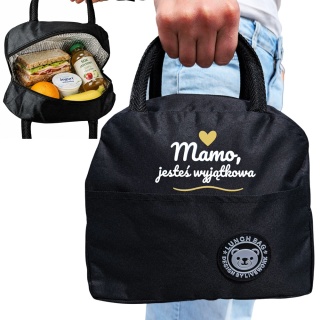 Torba Termiczna na Lunch Mamo Jesteś Wyjątkowa - Prezent dla Mamy na Dzień Matki Święta Urodziny Lunchbox