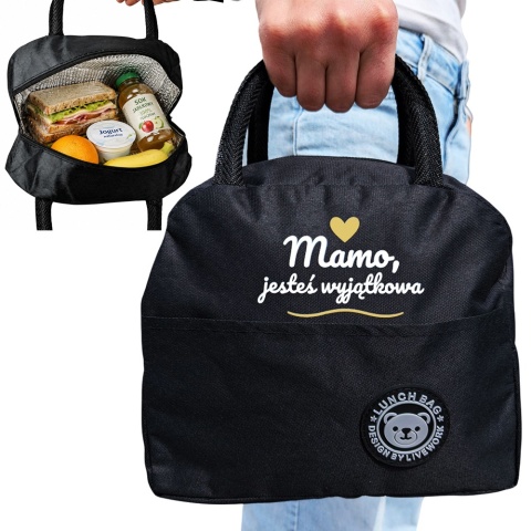 Torba Termiczna na Lunch Mamo Jesteś Wyjątkowa - Prezent dla Mamy na Dzień Matki Święta Urodziny Lunchbox