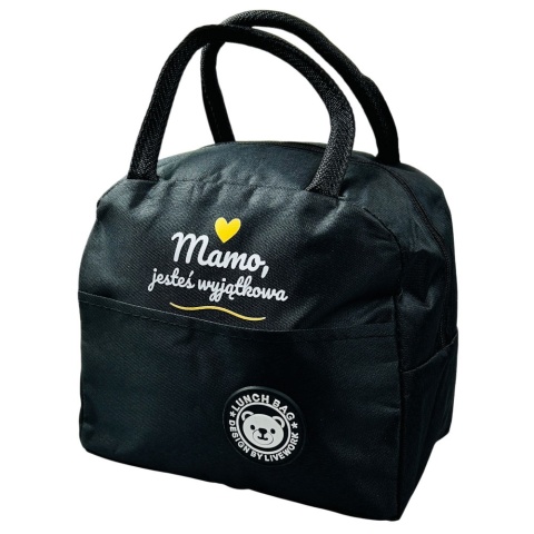 Torba Termiczna na Lunch Mamo Jesteś Wyjątkowa - Prezent dla Mamy na Dzień Matki Święta Urodziny Lunchbox