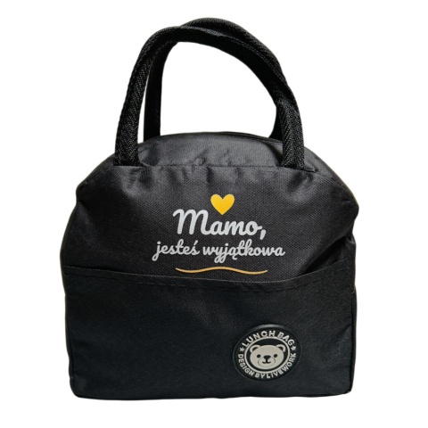 Torba Termiczna na Lunch Mamo Jesteś Wyjątkowa - Prezent dla Mamy na Dzień Matki Święta Urodziny Lunchbox