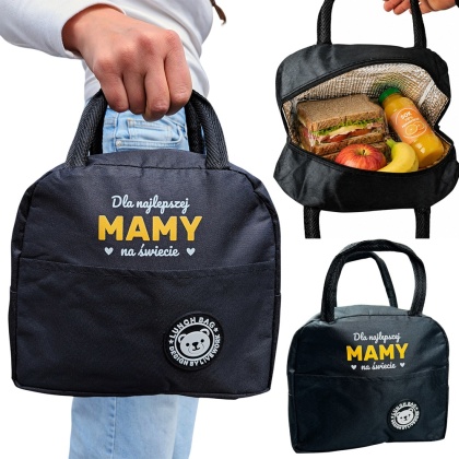 Torba Termiczna na Lunch Dla Najlepszej Mamy - Prezent dla Mamy na Dzień Matki Święta Urodziny Lunchbox