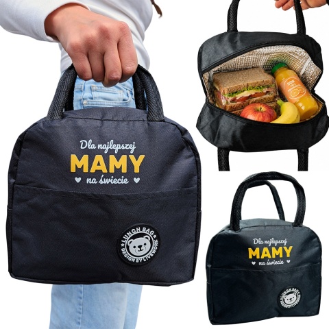 Torba Termiczna na Lunch Dla Najlepszej Mamy - Prezent dla Mamy na Dzień Matki Święta Urodziny Lunchbox