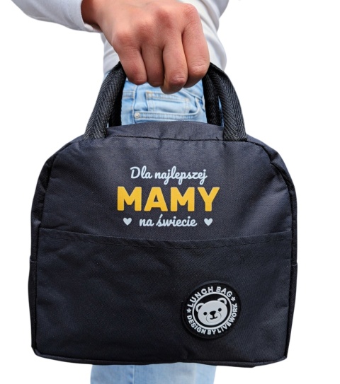 Torba Termiczna na Lunch Dla Najlepszej Mamy - Prezent dla Mamy na Dzień Matki Święta Urodziny Lunchbox