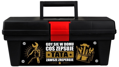 Skrzynka Narzędziowa + Zestaw Narzędzi dla Taty - Prezent dla Taty na Dzień Ojca Święta Urodziny