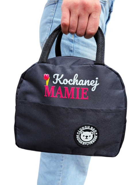 Torba Termiczna na Lunch Kochanej Mamie - Prezent dla Mamy na Dzień Matki Święta Urodziny Lunchbox