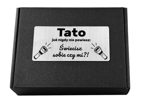 Zestaw dla Taty Świecące Rękawiczki + Latarka Czołówka - Prezent dla Taty na Dzień Ojca Święta Urodziny