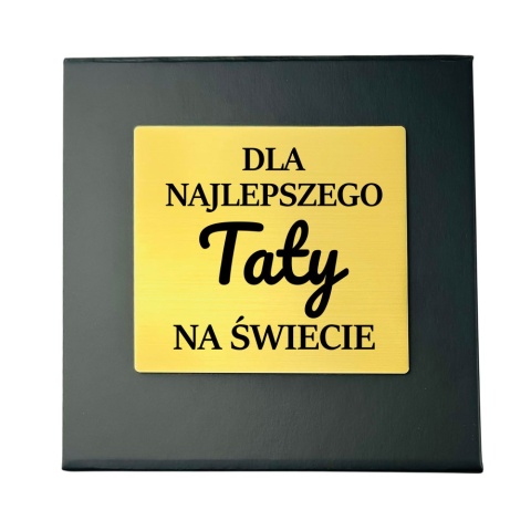 Zestaw do Whisky z Grawerem dla Taty - Prezent dla Taty na Dzień Ojca Święta Urodziny Szklanka + Kamienie
