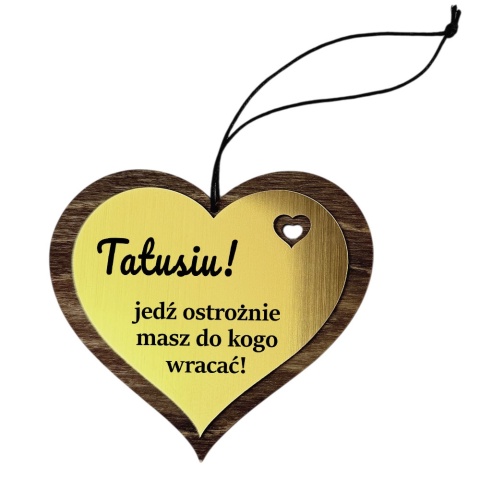Zestaw Kubek Termiczny + Zawieszka Tatusiu Jedź Ostrożnie - Prezent dla Taty na Dzień Ojca Święta