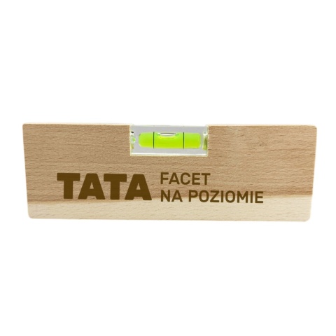 Poziomica + Otwieracz TATA Facet Na Poziomie - Prezent dla Taty na Dzień Ojca Święta Urodziny