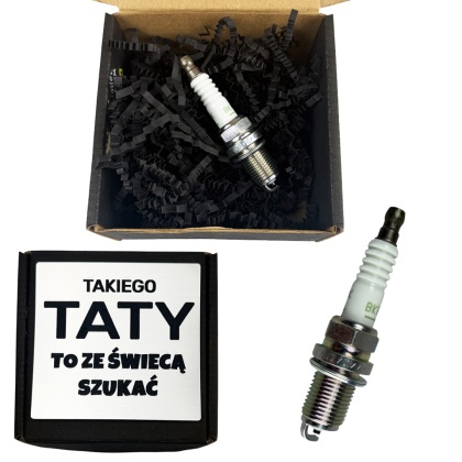 Świeca Zapłonowa z Grawerem dla Taty Mechanika Fana Motoryzacji - Śmieszny Prezent dla Taty na Dzień Ojca