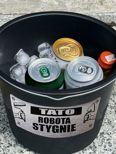 Wiadro na Piwo dla Taty - Śmieszny Prezent dla Taty na Dzień Ojca Urodziny Święta