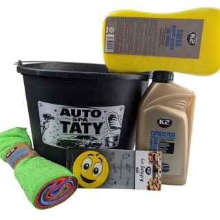 AUTO SPA TATY Zestaw do Mycia Auta w Wiadrze - Prezent na Dzień Ojca Święta Urodziny
