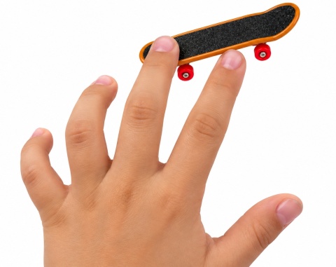 Mini Deskorolka na Palce Fingerboard + Życzenia - Prezent na Dzień Chłopaka do Szkoły Przedszkola Klasy