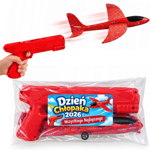 Samolot Styropianowy z Wyrzutnią - Prezent na Dzień Chłopaka Szkoła Przedszkole