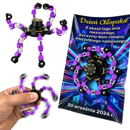 Fidget Spinner Robot do Składania - Prezent na Dzień Chłopaka Szkoła Przedszkole