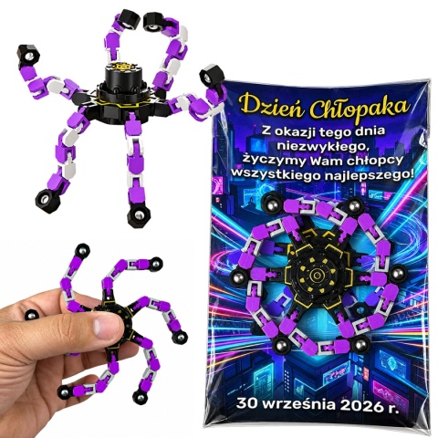 Fidget Spinner Robot do Składania - Prezent na Dzień Chłopaka Szkoła Przedszkole