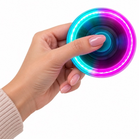Świecący Długopis Fidget Spinner + Życzenia - Prezent na Dzień Chłopaka Szkoła Przedszkole