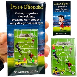 Gra Piłka Nożna + Życzenia - prezent na Dzień Chłopaka