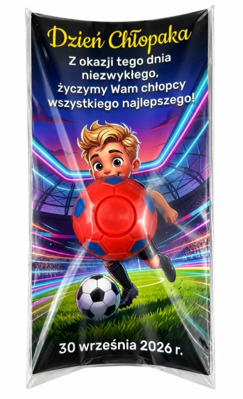Fidget Spinner Piłka + Życzenia - prezent na Dzień Chłopaka szkoła przedszkole