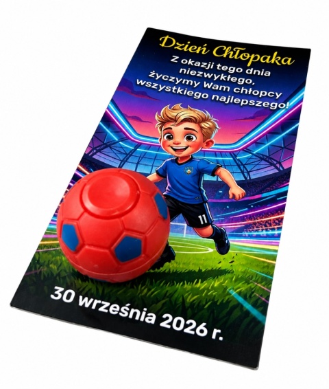 Fidget Spinner Piłka + Życzenia - prezent na Dzień Chłopaka szkoła przedszkole