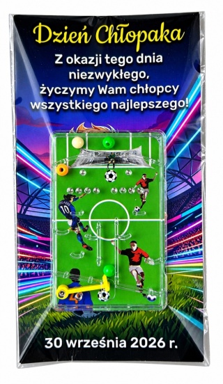 Gra Piłka Nożna + Życzenia - prezent na Dzień Chłopaka Szkoła Przedszkole Szkółka Piłkarska