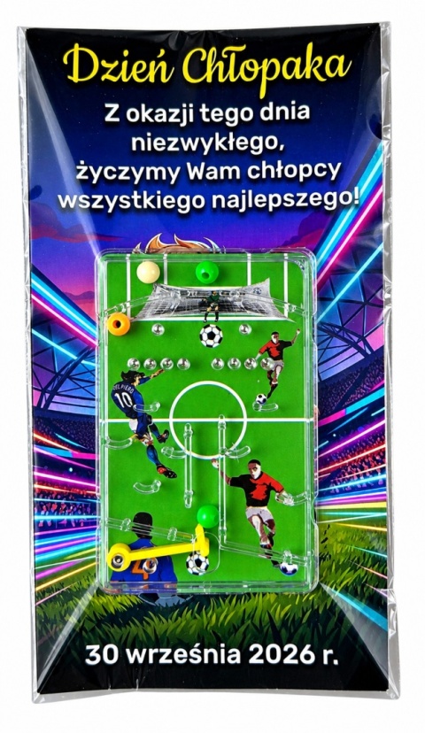 Gra Piłka Nożna + Życzenia - prezent na Dzień Chłopaka Szkoła Przedszkole Szkółka Piłkarska