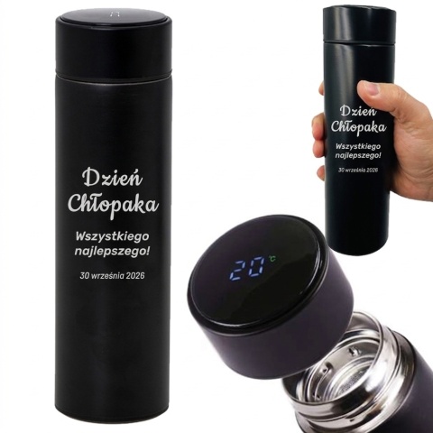 Kubek Termiczny 500 ml z Grawerem - prezent na Dzień Chłopaka Szkoła Praca