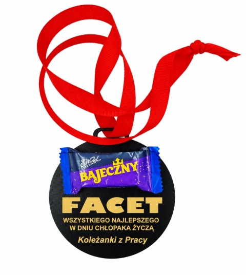 Medal Bajeczny Facet - prezent na Dzień Chłopaka dla Kolegi z Pracy Szkoły