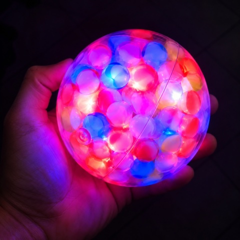 Świecąca Piłka Kula LED + Życzenia - Prezent na Dzień Chłopaka do Szkoły Przedszkola Klasy