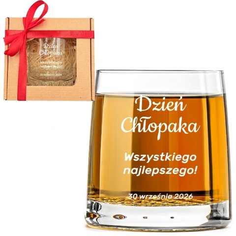 Szklanka do Whisky z grawerem - prezent na Dzień Chłopaka dla kolegi z pracy