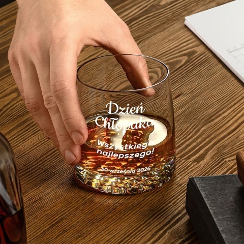 Szklanka do Whisky z grawerem - prezent na Dzień Chłopaka dla kolegi z pracy
