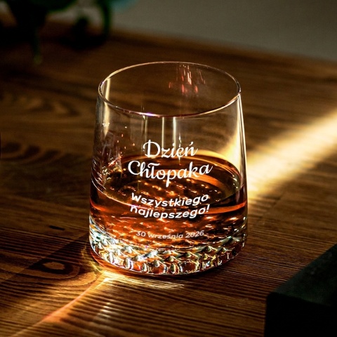 Szklanka do Whisky z grawerem - prezent na Dzień Chłopaka dla kolegi z pracy
