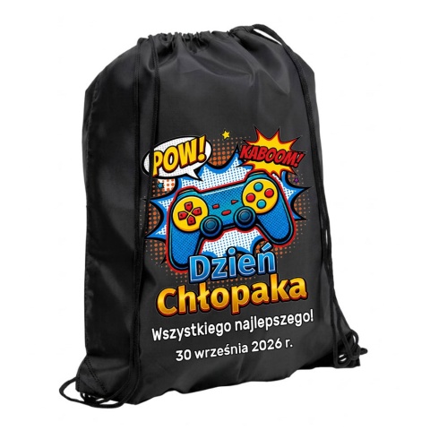 Worek Plecak dla Gracza - Prezent na Dzień Chłopaka dla Chłopców ze Szkoły Przedszkola