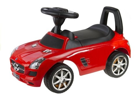 Jeździk Mercedes-Benz z Kierownicą Czerwony Jeździk Mercedes-Benz z Kierownicą Czerwony