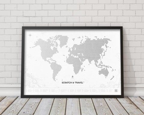 Mapa Zdrapka Świata LOFT WHITE Mapa Zdrapka Świata LOFT WHITE
